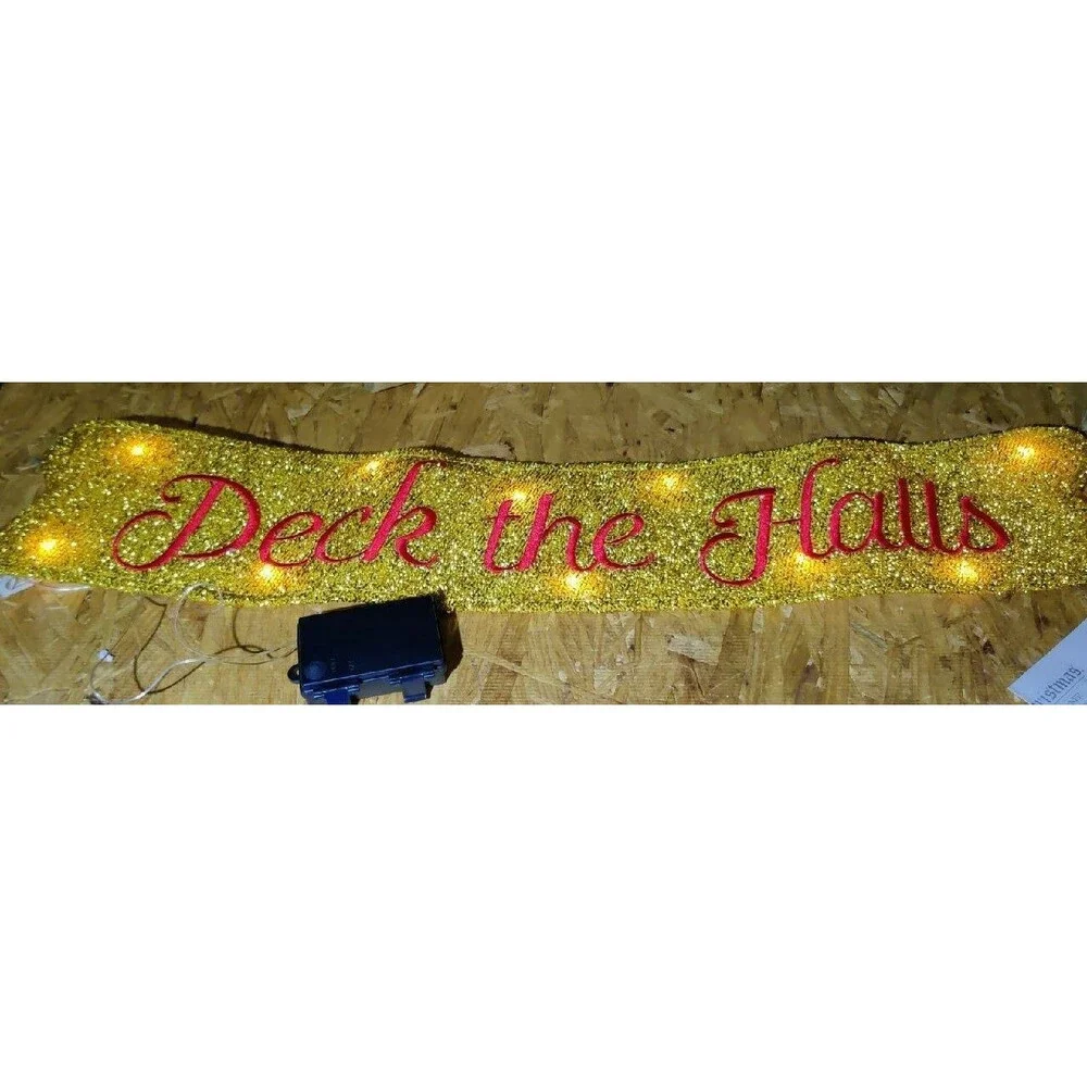LED Deck the Halls Ribbon